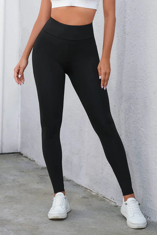 Criss Cross Tummy Control High Waist Leggings